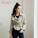 Quintina 2016 New Fashion Bomber Jacket Long Sleeve Plus Size Autumn Female Basic Jacket Women Jacket Coat