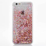Hot Glitter Dynamic Liquid Diamond Quicksand Case For iPhone 5 5S SE 6 6S 6Plus 6SPlus Transparent Clear Hard Phone Case