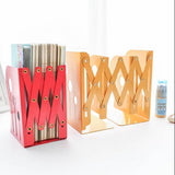 Retractable folding Fashion Desk Book holder metal office file organization storage rack for Home Decoration
