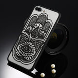 Sexy Retro Floral Phone Case For Apple iPhone 7 6 6s 5 5s SE Plus Lace Flower Hard PC+TPU Cases Back Cover Capa For iPhone7Plus