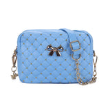 2017 Summer Fashion Women Messenger Bags Rivet Chain Shoulder Bag PU Leather Crossbody Quiled Crown bags