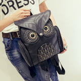 Fashion Cute Owl Backpack Women Cartoon School Bags For Teenagers Girls PU Leather Women Backpack 2016 Brands Mochila Sac A Dos