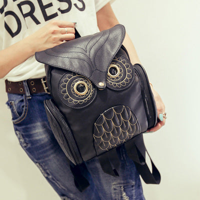 Fashion Cute Owl Backpack Women Cartoon School Bags For Teenagers Girls PU Leather Women Backpack 2016 Brands Mochila Sac A Dos