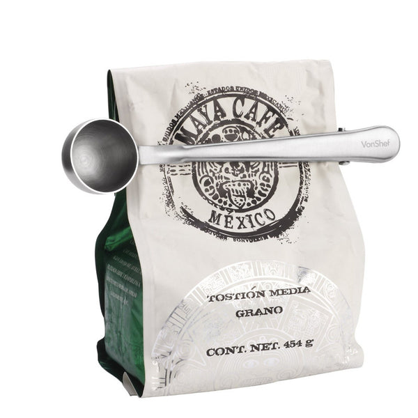 1000ml 0.6mm Thickness Stainless Steel Coffee Spoon, Milk Powder Spoon, Tea Spoon and Sealing Clip