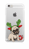 Cute Puppy Pug Bunny Cat Princess Meow French Bulldog Soft Phone Case Cover Coque Funda For iPhone 7 7Plus 6 6S 6Plus Samsung