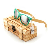 BOBO BIRD Bamboo Legs Men's Polarized Wood Holder Sun Glasses With Retail Wood Case Fashion Sunglasses for Men and Women 2017