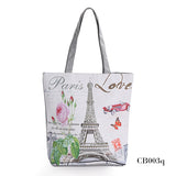 New Arrival Female Canvas Tote European Style Fashion Printing Women Handbag Canvas Beach Bags For Girls Bolsa Feminina