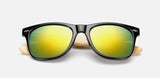 Ralferty Retro Wood Sunglasses Men Bamboo Sunglass Women Brand Design Sport Goggles Gold Mirror Sun Glasses Shades lunette oculo