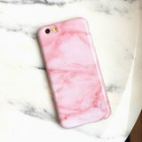 New Wine Red Pink Marble Soft TPU Case For iPhone 7 For iPhone 6 6S 7 Plus Stylish Cute Unique Phone Cover Cases Girls Coque