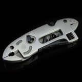 Outdoor Multitool pliers Adjustable Wrench Jaw hand tools +Screwdriver+Pliers+Knife Multitool knife Set Survival Gear BS