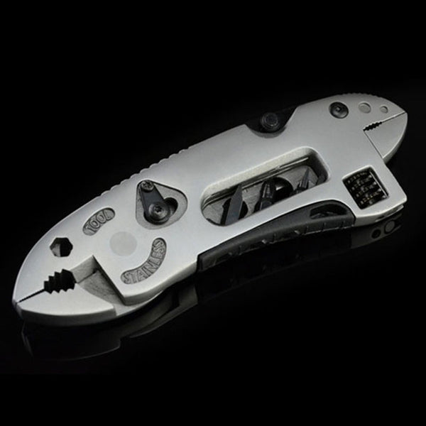 Outdoor Multitool pliers Adjustable Wrench Jaw hand tools +Screwdriver+Pliers+Knife Multitool knife Set Survival Gear BS