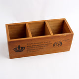 Home &Garden Multifunction Wooden Storage Boxes & Bins Creative Wood Box Pencil Vase Desktop Storage Case Office Desk Organizer