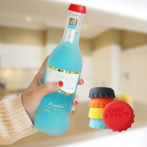 6pcs/lot New Kitchen multicolor Silicone Button Beer Wine Cork Stopper Plug Bottle Cap Cover Perfect Home Kitchen Tools