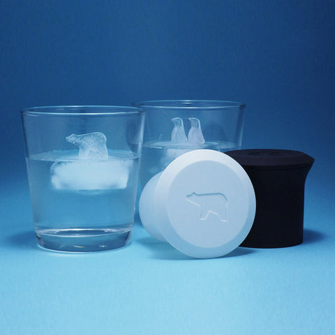 Ice Cube Mold Maker Worldwide Polar Bear Penguin Silicone Jelly Choc Mould Party Novelty