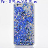 Hot Glitter Dynamic Liquid Diamond Quicksand Case For iPhone 5 5S SE 6 6S 6Plus 6SPlus Transparent Clear Hard Phone Case