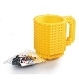 350ml Creative Drinkware Building Blocks Mugs DIY Coffee Cup Block Puzzle Mug Personality Water Cup Build-On Brick Creative Mug