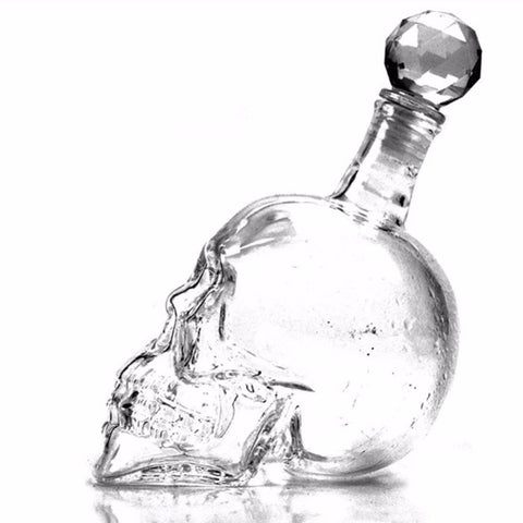 Crystal Head Vodka Bottle Skull Head Bottles Creative Gothic Wine Vodka Decanter 125ML 350ML 550ML 1000ML 4 Sizes Drop Shipping