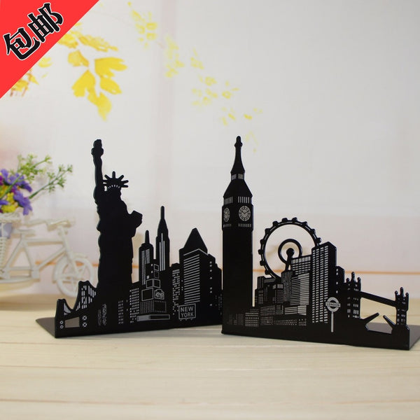 Creative romantic tower shelf Ferris wheel of liberty book clip students bookends A pair of price