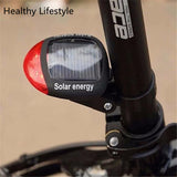 Bike Light Solar Powered LED Rear Flashing Tail Light for Bicycle Cycling Lamp Safety Warning Flashing Light  Accessories Jan 18