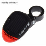 Bike Light Solar Powered LED Rear Flashing Tail Light for Bicycle Cycling Lamp Safety Warning Flashing Light  Accessories Jan 18
