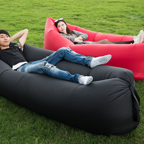 Two Styles Air Sleeping Bag Hangout Inflatable Hammock Air Bed Customized Portable Outdoor Sun Lounger 240*70cm Drop Shipping