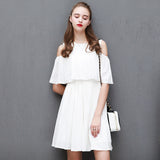 Quintina New Fashion Off Shoulder Women Dress Knee-Length Casual Lady Office Dress Vestidos Women Clothing Spring Vintage Dress