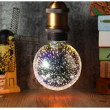 3D Star/Colour Fairy G95 Led Edison Light E27 220v LED Bulb Lamp String Filament Retro Glass Lampara Ampoule Christmas Wedding