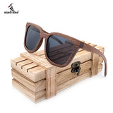 BOBO BIRD Top Brand New Sunglasses Men Women Wood Black Walnut Oversized Retro Sun glasses with Wooden Box 2017 Oculos