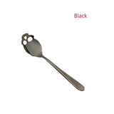 15.1*3.4*0.25cm Skull Shaped Spoon 304 Stainless Steel Coffee Spoon  Dessert Ice Cream Sweets Teaspoon Stainless Food Cutlery