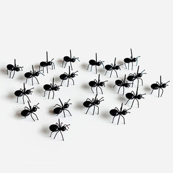 FHEAL 12pcs/set Cute Mini Ant Fruit Fork Eco Friendly Plastic Easy Decoration Kitchen Bar Kids Dessert Forks Tableware