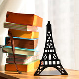 2 pcs/pair Fashion Eiffel Tower Design Bookshelf Large Metal Bookend Desk Holder Stand for Books Organizer Gift Stationery
