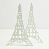2 pcs/pair Fashion Eiffel Tower Design Bookshelf Large Metal Bookend Desk Holder Stand for Books Organizer Gift Stationery