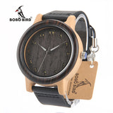 BOBO BIRD N16 Wooden Watches Eastern Arabic Numerals Dial Face Watches Accept Customization and Dropshipping with Wood Gift Box
