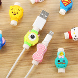 Creative Cartoon Kawaii Animal Hello Kitty Batman USB Cable Earphone Line Saver For Mobile Phone Charging Data Line Protector DM