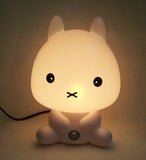 Desk Night Lights Baby Room Panda/Rabbit/Dog/Bear Cartoon Night Light Kids Bed Lamp Sleeping Night Lamp Table Lamp With Bulb