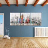 Home Decor Canvas Painting Abstract City Street Landscape Decorative Paintings Modern Wall Pictures 3 pcs Wall Art No Frame HY87