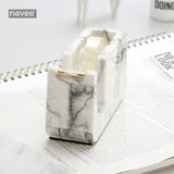 Never Marble Edition Tape Dispenser Cutter Adhesive Tape Holder Washi Tape Storage Hands Free Tape Dispenser Office Accessories