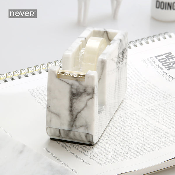 Never Marble Edition Tape Dispenser Cutter Adhesive Tape Holder Washi Tape Storage Hands Free Tape Dispenser Office Accessories
