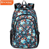 Aoking Brand 2017 Daily Women Backpack For School Teenager Girls Flowers Printed Nylon Travel Backpacks Casual Floral Backpack