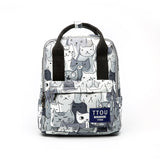 TTOU Design Cat Animal Printing Backpack Teenage Girls School Bag Women Backpack Travel Bag Large Capacity Can be Portable Bag