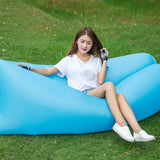 Two Styles Air Sleeping Bag Hangout Inflatable Hammock Air Bed Customized Portable Outdoor Sun Lounger 240*70cm Drop Shipping