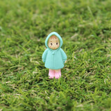 1 PC Miyazaki Mini Xiaomei Girl Ornaments Fairy Garden Miniature Gnome Moss Micro Landscape Terrarium Bbonsai Decor Resin Craft