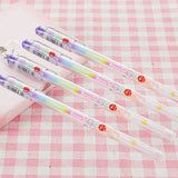 4 pcs/set Rainbow pen Six in one 6 colors gel Pen School Office Supplies stationery learning supplie child gift Marking pen