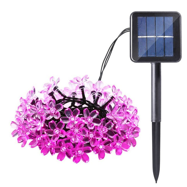 Solar String Lights 50 Led Blossom Flower Fairy Light Christmas Lights for Outdoor LED Garland Patio Party Wedding Decoration