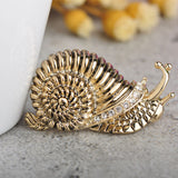 Blucome Enamel Green Snail Brooches Small Size Shirt Collar Clip Pins Bag Dress Accessories Cute Animal Brooch Corsage Feminino
