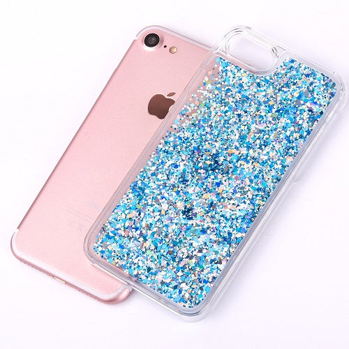 LOVECOM Dynamic Liquid Glitter Colorful Paillette Sand Quicksand Hard Back Cover Phone Case For iPhone 4S 5 5C 5S SE 6 6S 7 Plus