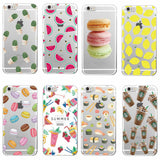Food Fruit Coffee Pineapple Lemon Banana Cactus Strawberry Sushi Phone Case fundas For Samsung Galaxy J5 A3 A5 S5 S6 S7 edge