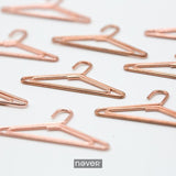 Never Rose Gold Paper Clip Metal Diamond Bow Clothes Tree Shaped Paper Clips Creative Office Accessories Top-quality Stationery