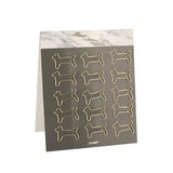 Never Marble Series Shaped Paper Clips Gold Metal Clip Office Accessories Bookmark Kawaii Stationery School Office Supplies