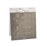 Never Marble Series Shaped Paper Clips Gold Metal Clip Office Accessories Bookmark Kawaii Stationery School Office Supplies